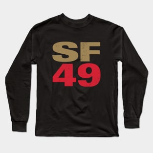 San Francisco 49ers 2 by Buck Tee Originals Long Sleeve T-Shirt